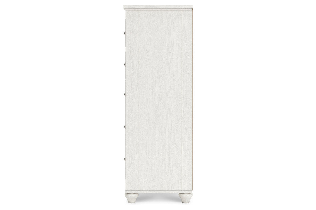 Grantoni White Chest of Drawers - B3290-245 - Vega Furniture