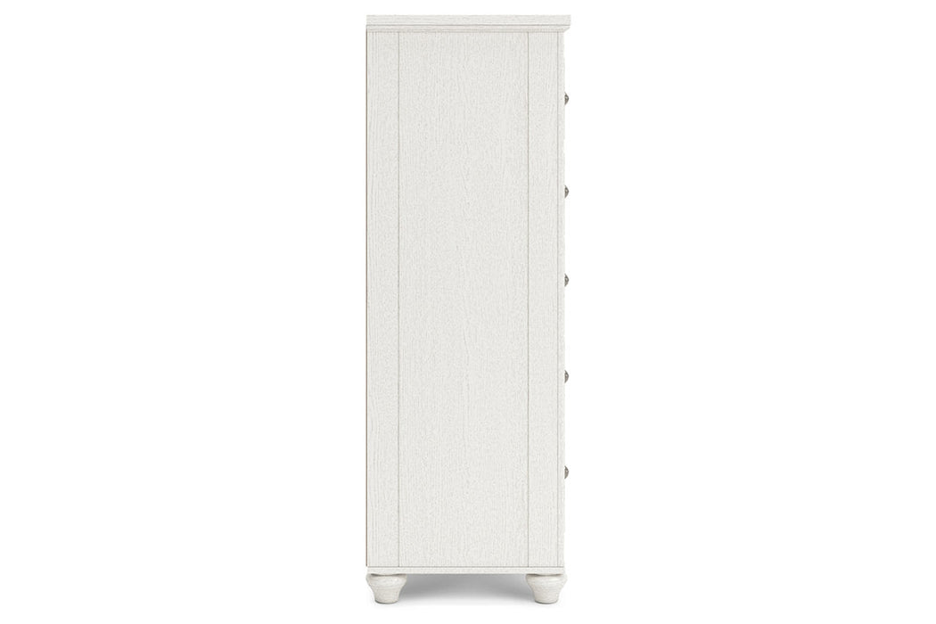 Grantoni White Chest of Drawers - B3290-245 - Vega Furniture