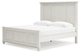 Grantoni White King Panel Bed - SET | B3290-56 | B3290-58 | B3290-97 | B3290-61 - Vega Furniture