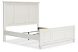 Grantoni White King Panel Bed - SET | B3290-56 | B3290-58 | B3290-97 | B3290-61 - Vega Furniture