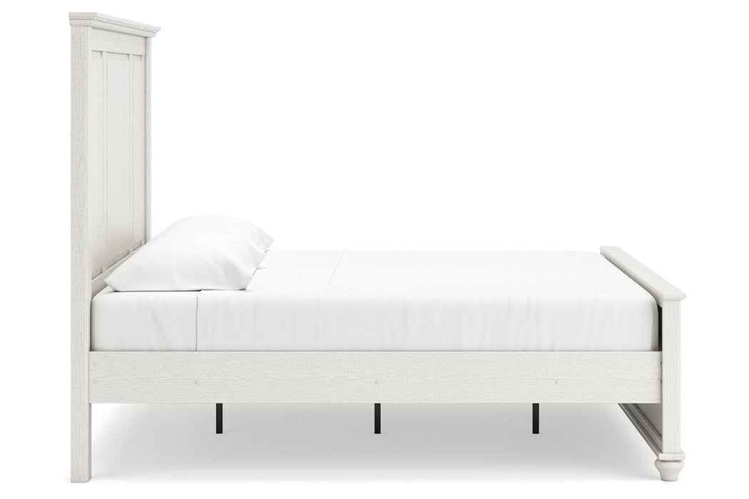 Grantoni White King Panel Bed - SET | B3290-56 | B3290-58 | B3290-97 | B3290-61 - Vega Furniture