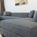 Grayson Linen Gray Double Chaise Sectional - GRAYSONGRAY-SEC - Vega Furniture