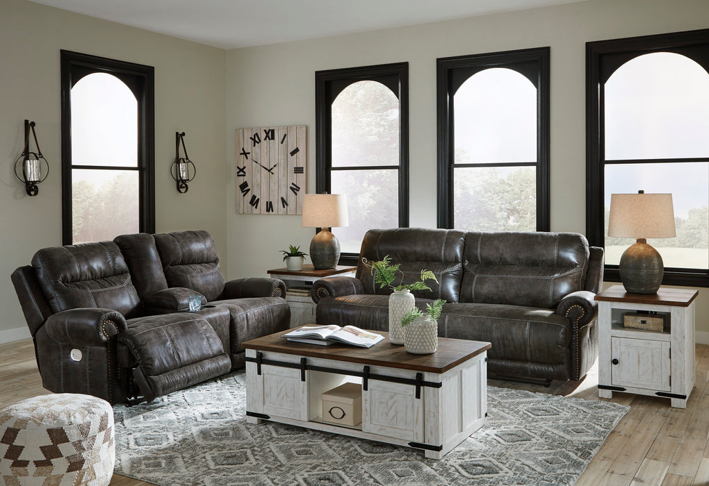 Grearview Charcoal Power Reclining Living Room Set - SET | 6500547 | 6500518 - Vega Furniture