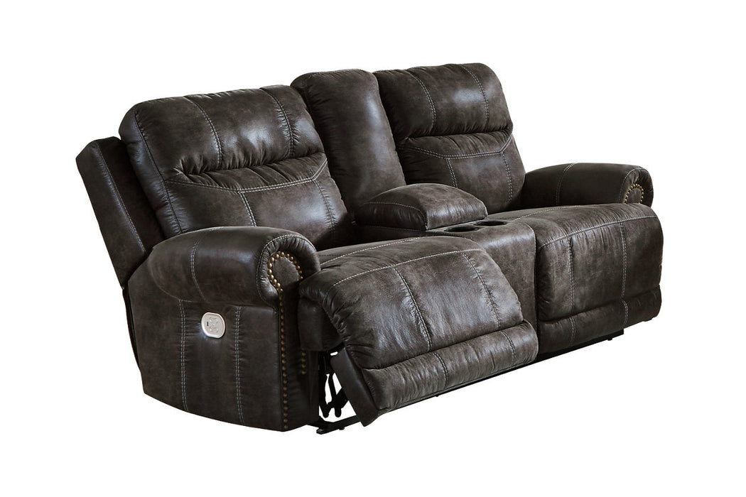 Grearview Charcoal Power Reclining Loveseat with Console - 6500518 - Vega Furniture
