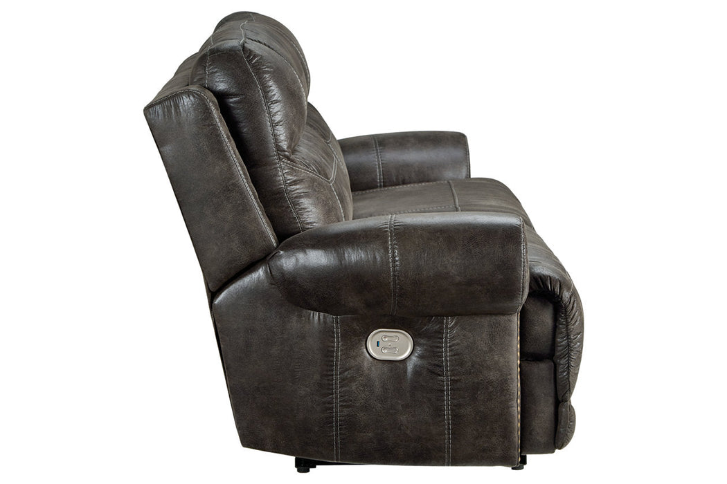 Grearview Charcoal Power Reclining Sofa - 6500547 - Vega Furniture