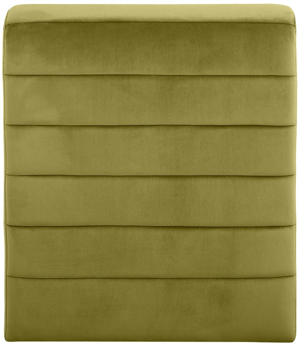 Green Ivy Velvet Accent Chair - 403Olive - Vega Furniture