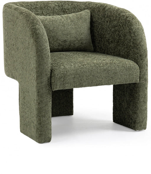 Green Sawyer Chenille Fabric Accent Chair - 493Green - Vega Furniture