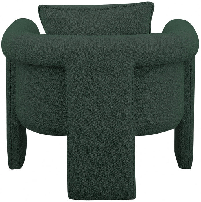 Green Stylus Boucle Accent Chair - 425Green - Vega Furniture