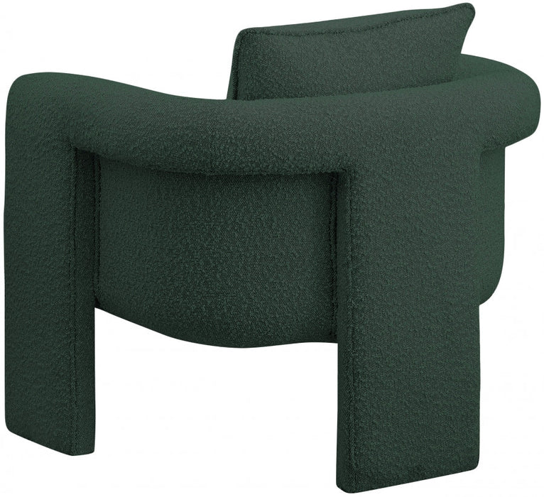 Green Stylus Boucle Accent Chair - 425Green - Vega Furniture