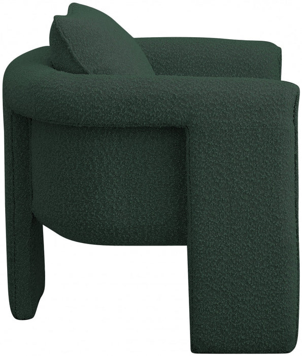 Green Stylus Boucle Accent Chair - 425Green - Vega Furniture