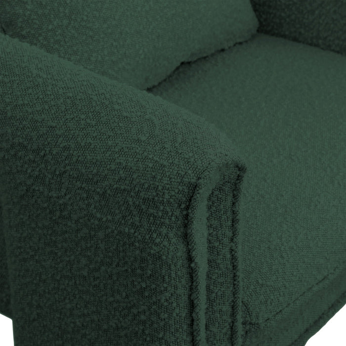 Green Stylus Boucle Accent Chair - 425Green - Vega Furniture