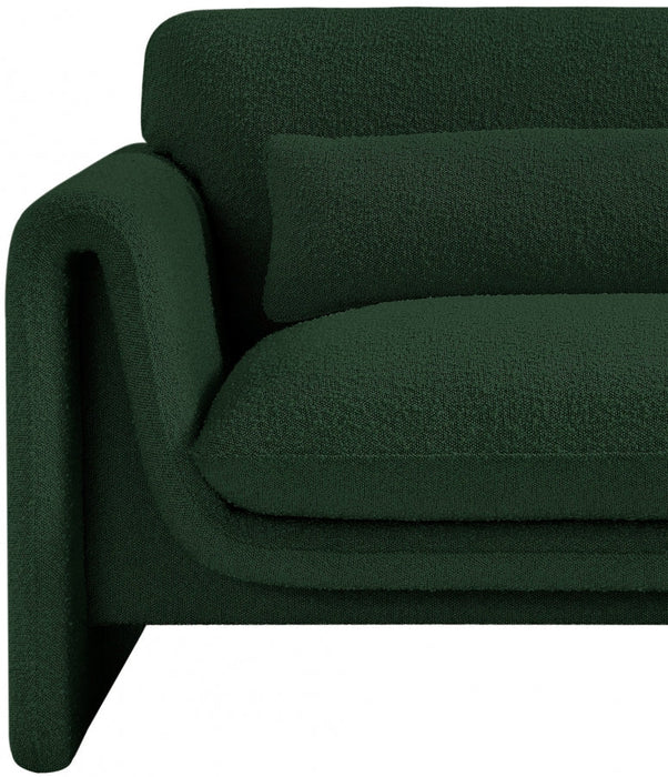 Green Stylus Boucle Fabric Chair - 198Green-C - Vega Furniture