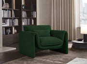 Green Stylus Boucle Fabric Chair - 198Green-C - Vega Furniture