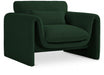 Green Stylus Boucle Fabric Chair - 198Green-C - Vega Furniture