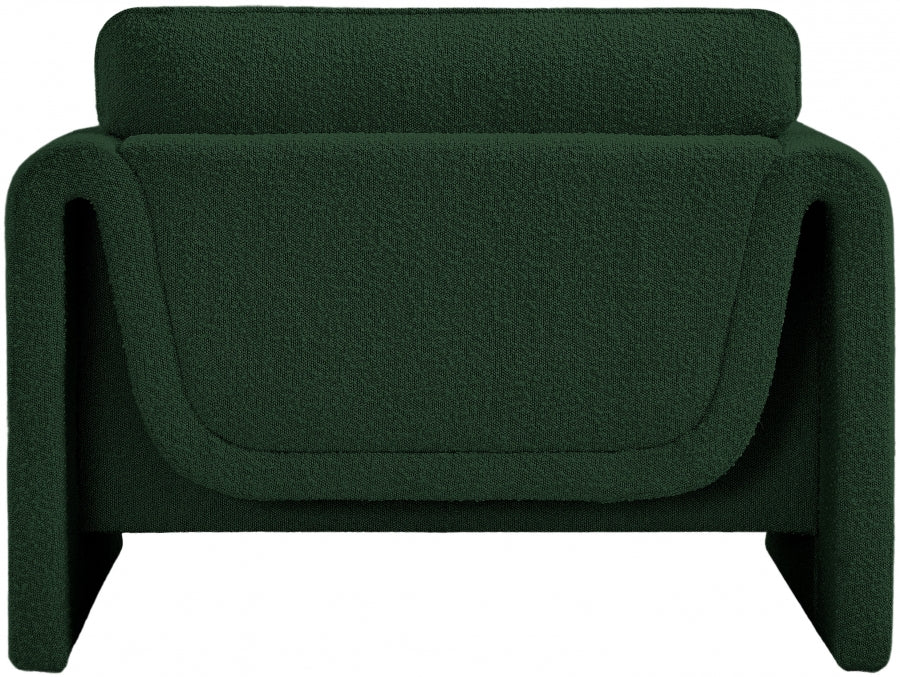 Green Stylus Boucle Fabric Chair - 198Green-C - Vega Furniture