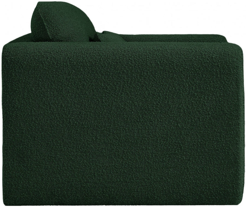 Green Stylus Boucle Fabric Chair - 198Green-C - Vega Furniture