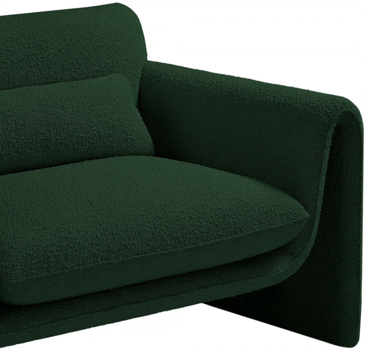 Green Stylus Boucle Fabric Chair - 198Green-C - Vega Furniture