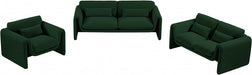 Green Stylus Boucle Fabric Sofa - 198Green-S - Vega Furniture