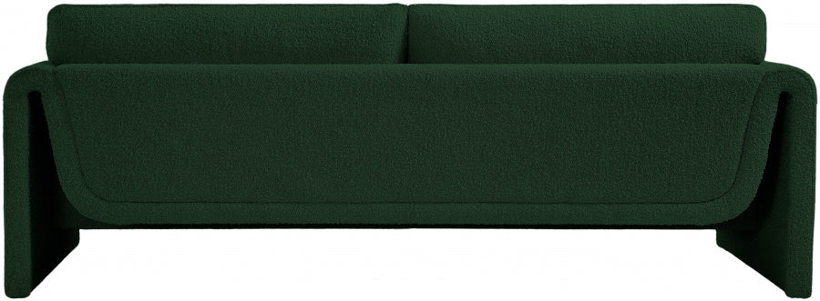 Green Stylus Boucle Fabric Sofa - 198Green-S - Vega Furniture