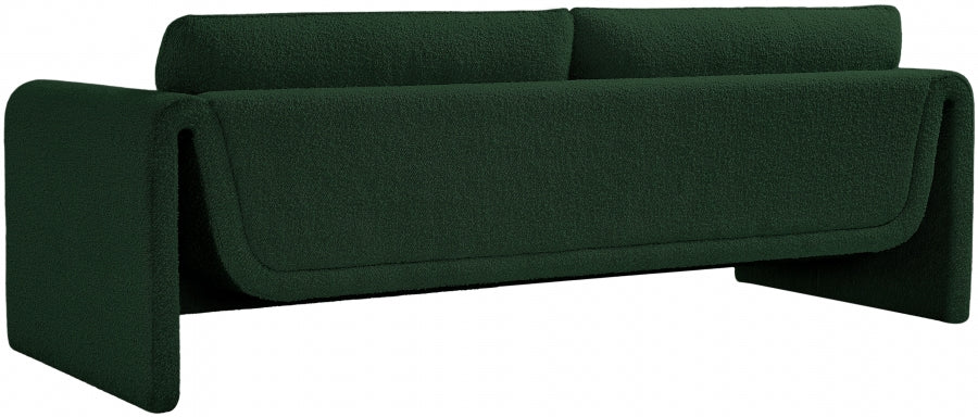 Green Stylus Boucle Fabric Sofa - 198Green-S - Vega Furniture