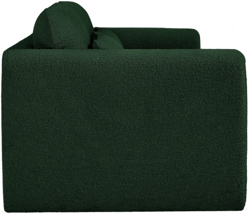 Green Stylus Boucle Fabric Sofa - 198Green-S - Vega Furniture