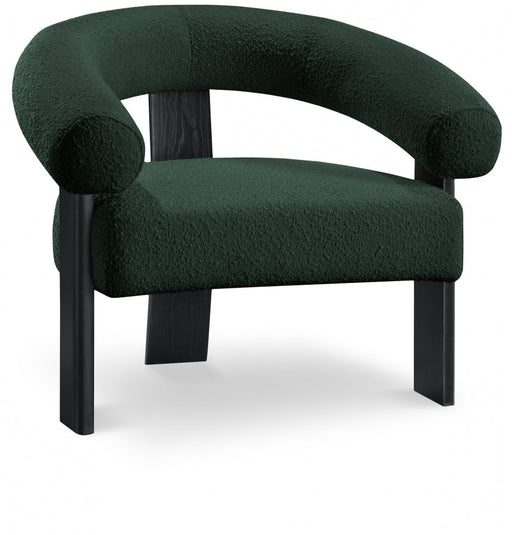 Green Winston Boucle Fabric Accent Chair - 497Green - Vega Furniture