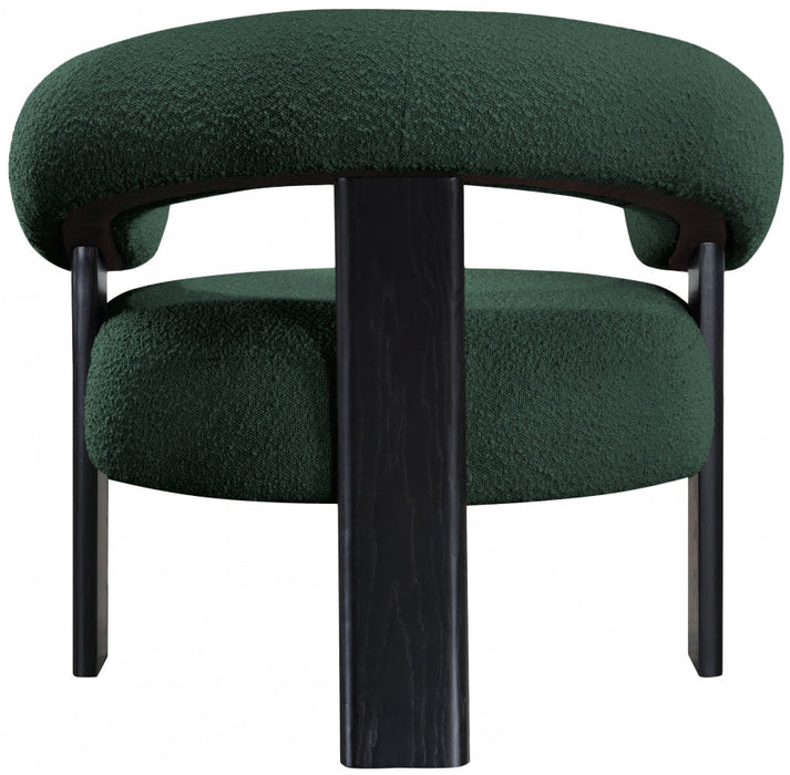 Green Winston Boucle Fabric Accent Chair - 497Green - Vega Furniture