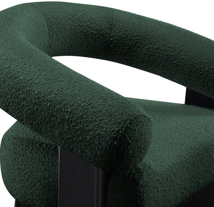 Green Winston Boucle Fabric Accent Chair - 497Green - Vega Furniture