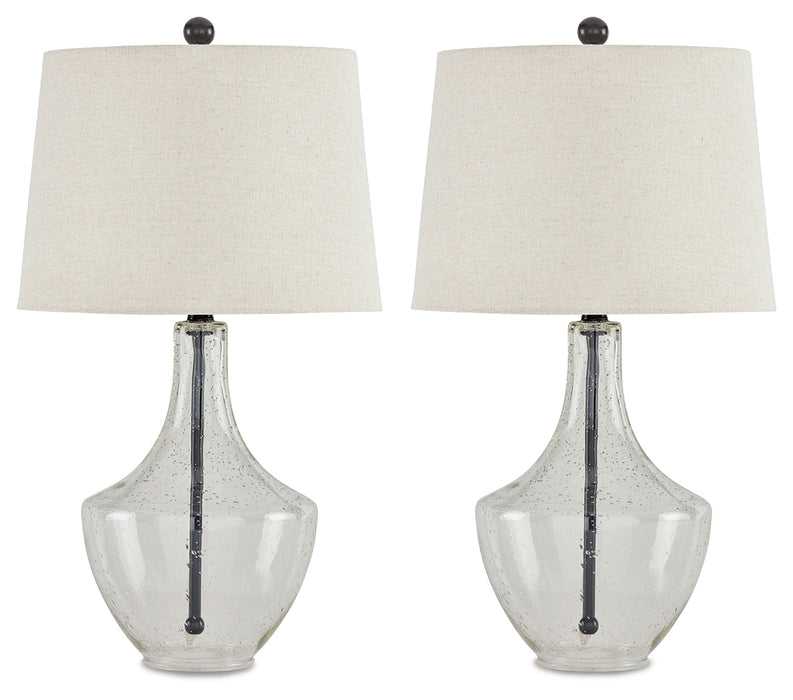 Gregsby Clear/Black Table Lamp, Set of 2 - L431574 - Vega Furniture