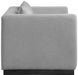 Grey Alfie Linen Textured Fabic Loveseat - 642Grey-L - Vega Furniture