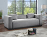 Grey Alfie Linen Textured Fabic Sofa - 642Grey-S - Vega Furniture