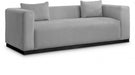 Grey Alfie Linen Textured Fabic Sofa - 642Grey-S - Vega Furniture