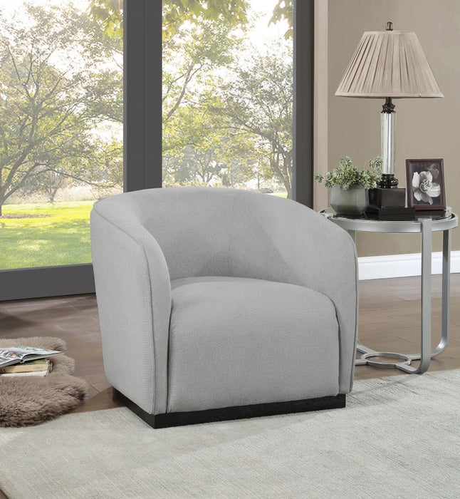 Grey Mylah Polyester Fabric Chair - 675Grey-C - Vega Furniture