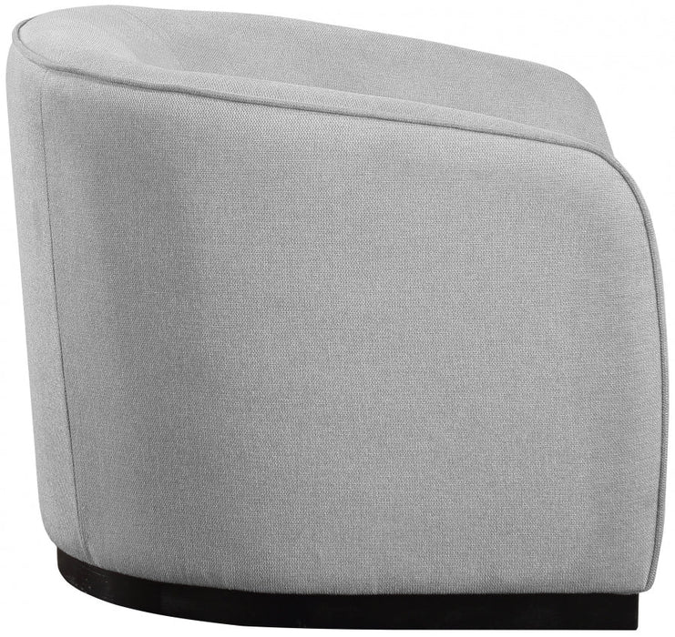 Grey Mylah Polyester Fabric Chair - 675Grey-C - Vega Furniture