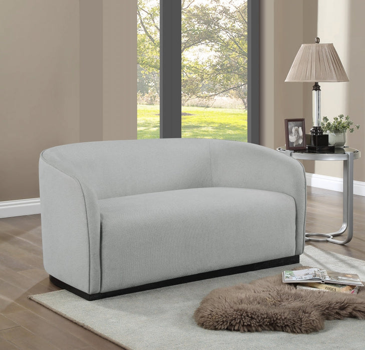 Grey Mylah Polyester Fabric Loveseat - 675Grey-L - Vega Furniture