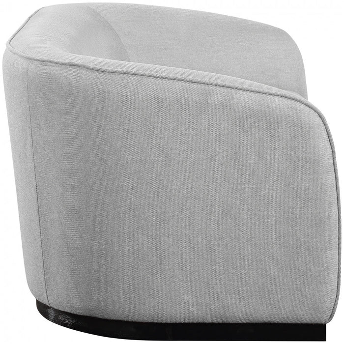 Grey Mylah Polyester Fabric Loveseat - 675Grey-L - Vega Furniture