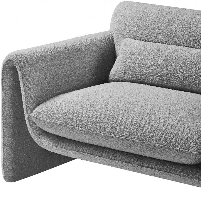 Grey Stylus Boucle Fabric Chair - 198Grey-C - Vega Furniture