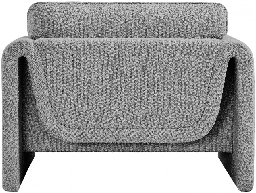 Grey Stylus Boucle Fabric Chair - 198Grey-C - Vega Furniture