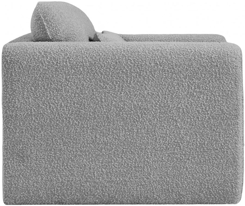 Grey Stylus Boucle Fabric Chair - 198Grey-C - Vega Furniture