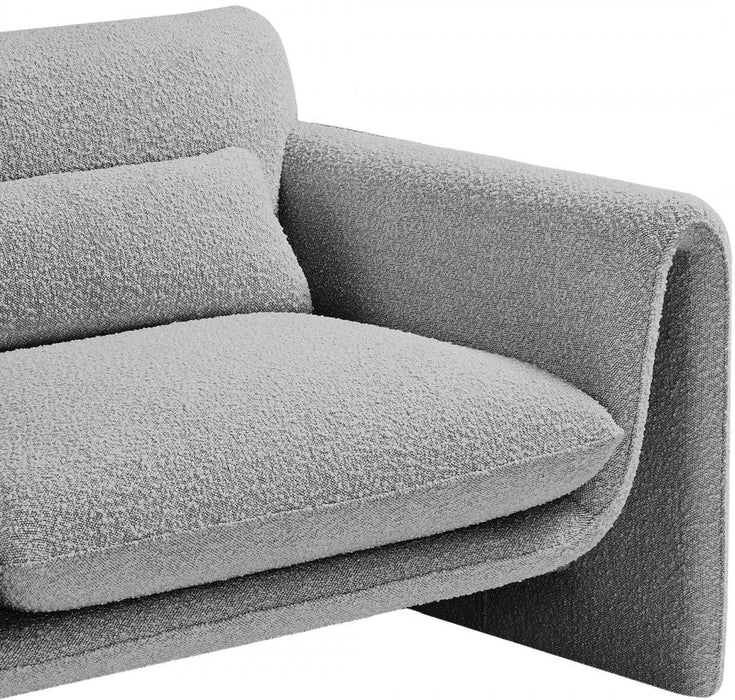 Grey Stylus Boucle Fabric Chair - 198Grey-C - Vega Furniture