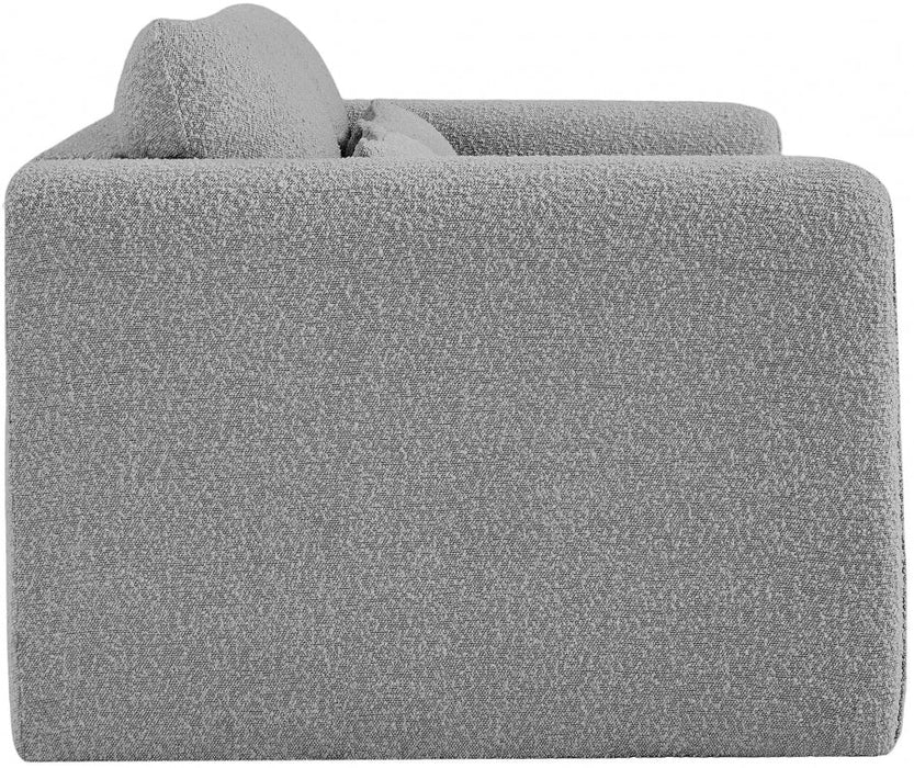 Grey Stylus Boucle Fabric Loveseat - 198Grey-L - Vega Furniture