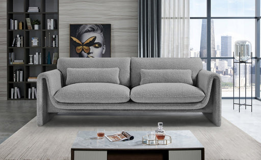 Grey Stylus Boucle Fabric Sofa - 198Grey-S - Vega Furniture