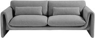 Grey Stylus Boucle Fabric Sofa - 198Grey-S - Vega Furniture