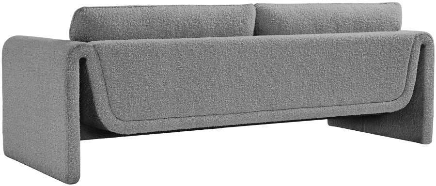 Grey Stylus Boucle Fabric Sofa - 198Grey-S - Vega Furniture