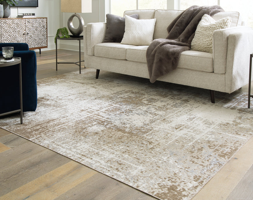 Grifflain Tan/Brown/Gray Large Rug - R406231 - Vega Furniture