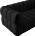 Gwen Black Velvet Loveseat - 670Black-L - Vega Furniture