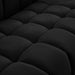 Gwen Black Velvet Sofa - 670Black-S - Vega Furniture