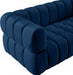 Gwen Blue Velvet Loveseat - 670Navy-L - Vega Furniture