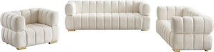 Gwen Cream Velvet Chair - 670Cream-C - Vega Furniture