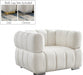 Gwen Cream Velvet Chair - 670Cream-C - Vega Furniture